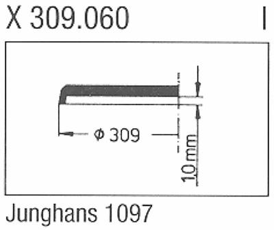 Glass, Junghans 42.197.1097 (Sternkreuz X 309.060)