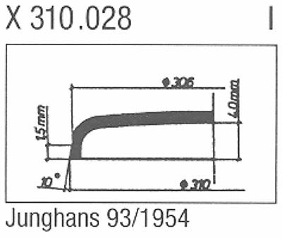 Glass, Junghans 93/1954 (Sternkreuz X 310.028)