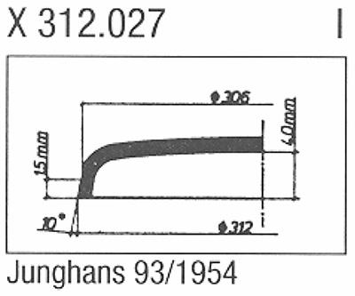 Glass, Junghans 93/1954 (Sternkreuz X 312.027)