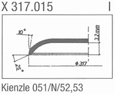 Glass, Kienzle 051 N/52,53 (Sternkreuz X317.015)