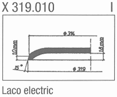 Glass, Laco electric (Sternkreuz X319.010)