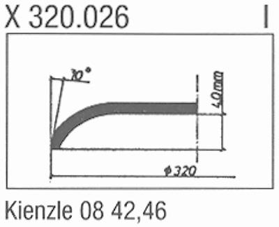 Glass, Kienzle 08 42,46 (Sternkreuz X320.026)