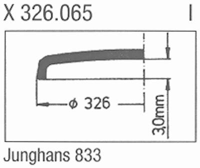 Glass, Junghans 42.197.0833 (Sternkreuz X 326.065)