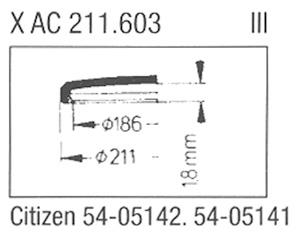 Glass, Citizen 54.05141/42 (Sternkreuz XAC 211.603)