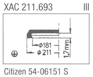 Glass, Citizen 54.06151 S (Sternkreuz XAC 211.693)