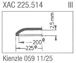 Glass, Kienzle 059 11/25 (Sternkreux XAC225.514)