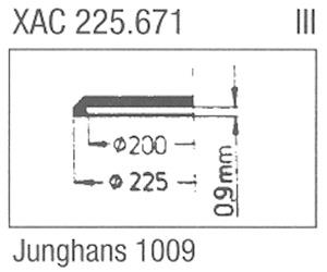 Glass, Junghans 42.197.1009 (Sternkreuz XAC 225.671)