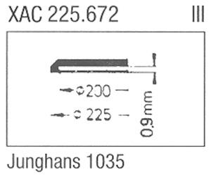 Glass, Junghans 42.197.1035 (Sternkreuz XAC 225.672)