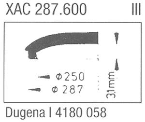 Glass, Dugena I 4180.058 (Sternkreuz XAC 287.600)