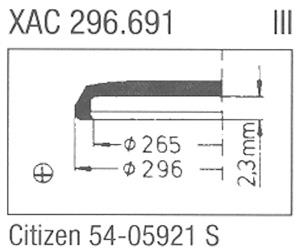 Glass, Citizen 54.05921 S (Sternkreuz XAC 296.691)
