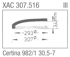 Glass, Certina 982/1 30.5-7 (Sternkreuz XAC 307.516)