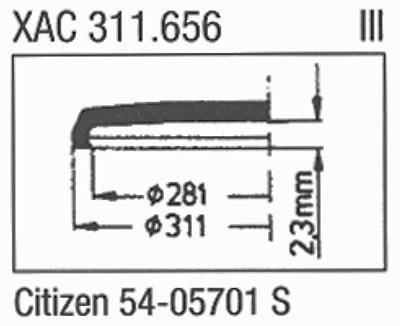 Glass, Citizen 54.05701 S (Sternkreuz XAC 311.656)