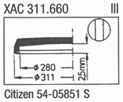 Glass, Citizen 54.05851 S (Sternkreuz XAC 311.660)
