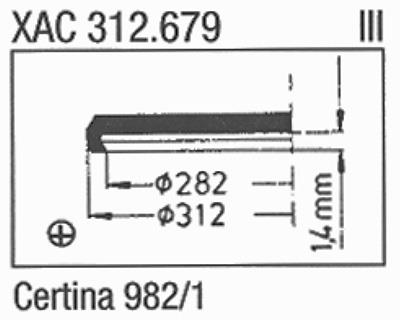 Glass, Certina 982/1 (Sternkreuz XAC 312.679)