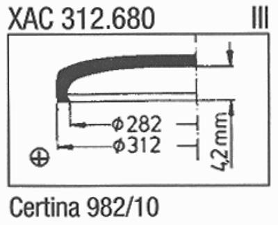 Glass, Certina 982/10 (Sternkreuz XAC 312.680)