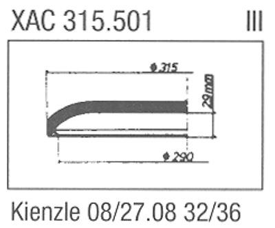 Glass, Kienzle 08 27.08 32/26 (Sternkreuz XAC315.501)