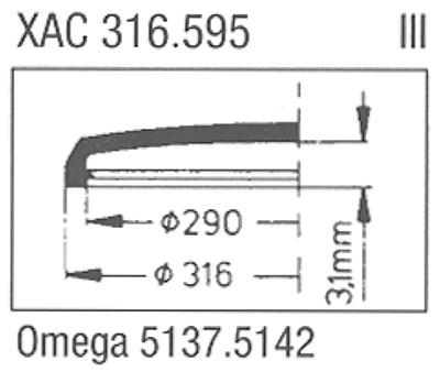 Ø31.60mm (H4.50mm x PZ ) Omega PZ5137, PZ5142