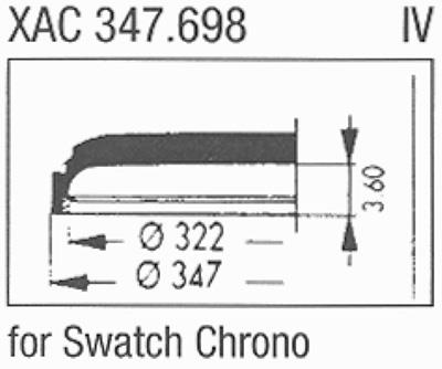 Ø34.60mm (Ø29.00mm x H5.90mm) Swatch SP, Sternkreuz