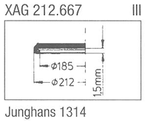 Glass, Junghans 1314 (Sternkreuz XAG212.667)