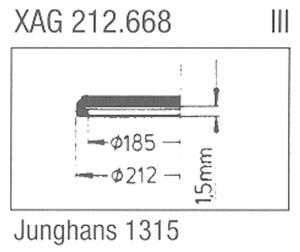 Glass, Junghans 42.197.1315 (Sternkreuz XAG 212.668)