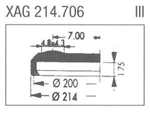 XAG214.706 Sternkreuz (Ø21.40mm. Flat Top, Date @3h)