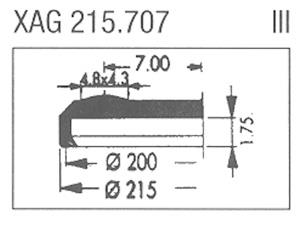 XAG215.707 Sternkreuz (Ø21.50mm. Flat Top, Date @3h)