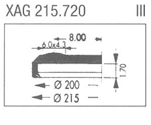 XAG215.720 Sternkreuz (Ø21.50mm. Flat Top, Date @3h)