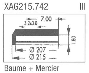 Glass, Baume & Mercier (Sternkreuz XAG 215.742)