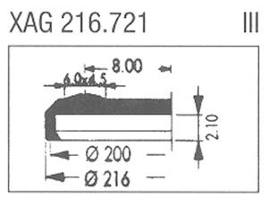 XAG216.721 Sternkreuz (Ø21.60mm. Flat Top, Date @3h)