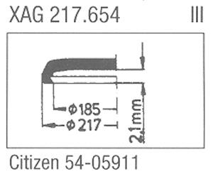 Glass, Citizen 54.05911 (Sternkreuz XAG217.654)