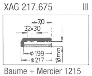 Glass, Baume & Mercier 1215 (Sternkreuz XAG 217.675)
