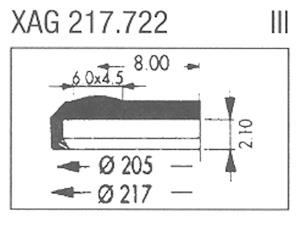 XAG217.722 Sternkreuz (Ø21.70mm. Flat Top, Date @3h)