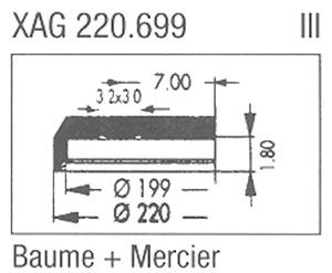 Glass, Baume & Mercier (Sternkreuz XAG 220.699)