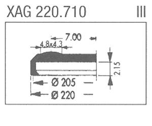 XAG220.710 Sternkreuz (Ø22.00mm. Flat Top, Date @3h)