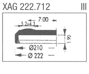 XAG222.712 Sternkreuz (Ø22.20mm. Flat Top, Date @3h)