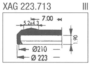 XAG223.713 Sternkreuz (Ø22.30mm. Flat Top, Date @3h)