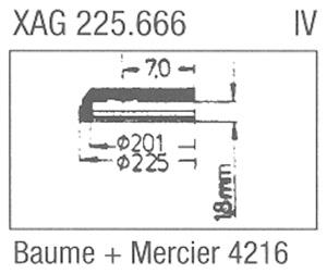 Glass, Baume & Mercier 4216 (Sternkreuz XAG 225.666)