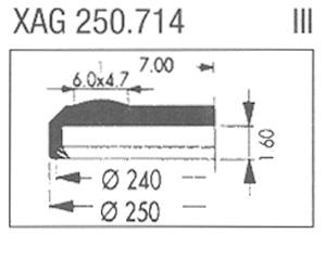 XAG250.714 Sternkreuz (Ø25.00mm. Flat Top, Date @3h)