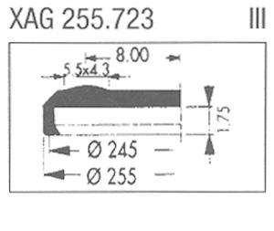 XAG255.723 Sternkreuz (Ø25.50mm. Flat Top, Date @3h)