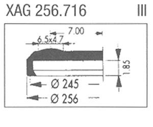 XAG256.716 Sternkreuz (Ø25.60mm. Flat Top, Date @3h)