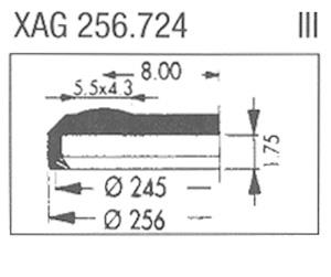XAG256.724 Sternkreuz (Ø25.60mm. Flat Top, Date @3h)