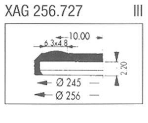 XAG256.727 Sternkreuz (Ø25.60mm. Flat Top, Date @3h)