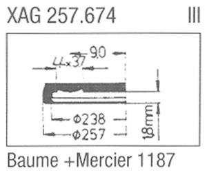 Glass, Baume & Mercier 1187 (Sternkreuz XAG 257.674)