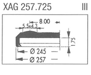 XAG257.725 Sternkreuz (Ø25.70mm. Flat Top, Date @3h)