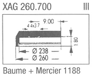 Glass, Baume & Mercier 1188 (Sternkreuz XAG 260.700)
