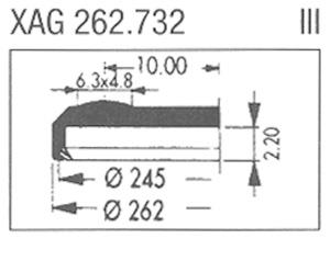 XAG262.732 Sternkreuz (Ø26.20mm. Flat Top, Date @3h)