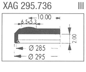 XAG295.736 Sternkreuz (Ø29.50mm. Flat Top, Date @3h)