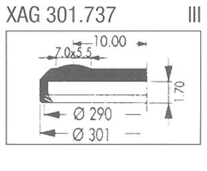 XAG301.737 Sternkreuz (Ø30.10mm. Flat Top, Date @3h)
