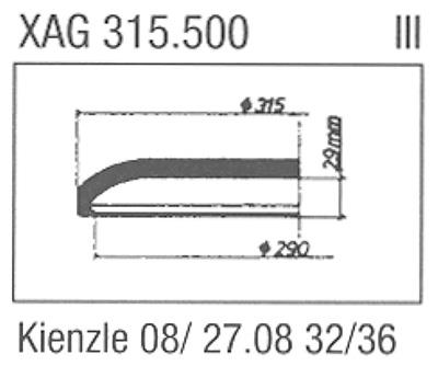 Glass, Kienzle 08 27.08 32/26 (Sternkreuz XAG315.500)