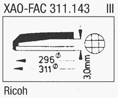 Glass, Ricoh (Sternkreuz XAO-FAC 311.143)